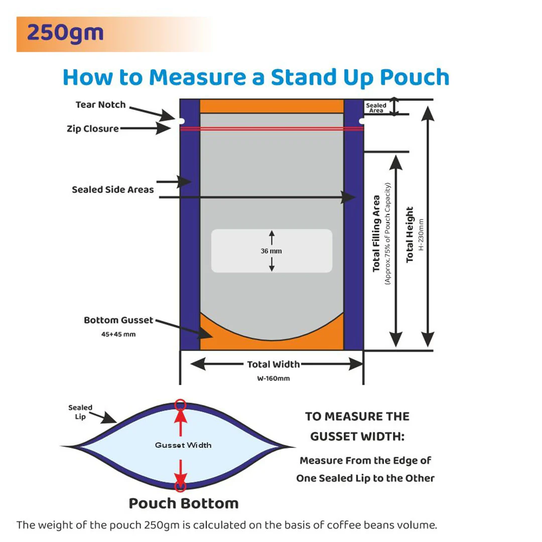 Both Side Matte Silver Stand Up Zipper Pouch - Image 63